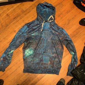 Beautiful Cyber Galaxy Hoodie